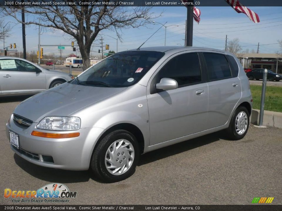 2008 Chevrolet Aveo Aveo5 Special Value Cosmic Silver Metallic / Charcoal Photo #3