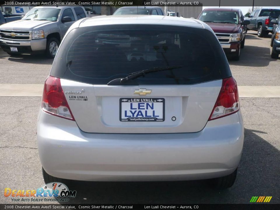 2008 Chevrolet Aveo Aveo5 Special Value Cosmic Silver Metallic / Charcoal Photo #5