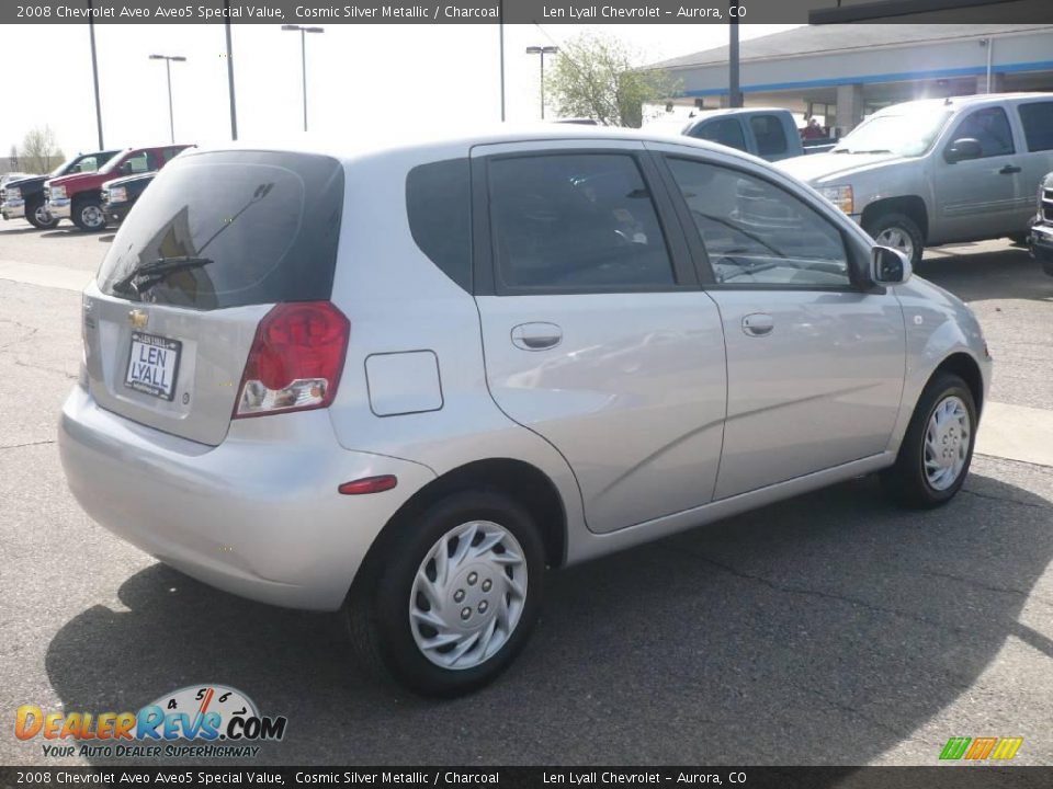 2008 Chevrolet Aveo Aveo5 Special Value Cosmic Silver Metallic / Charcoal Photo #6