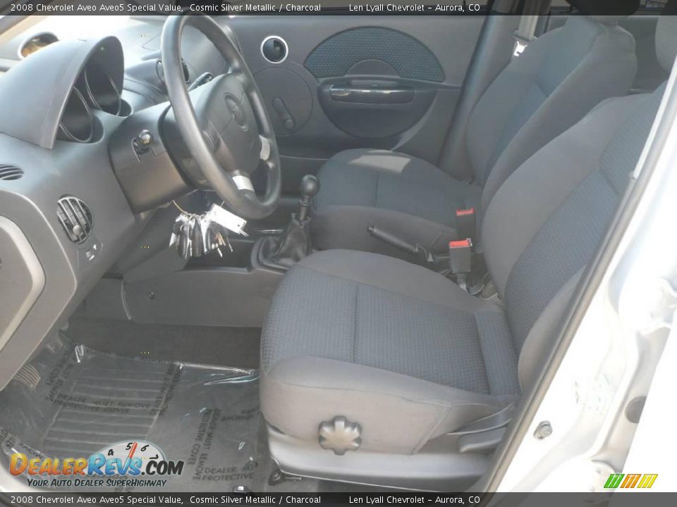 2008 Chevrolet Aveo Aveo5 Special Value Cosmic Silver Metallic / Charcoal Photo #8
