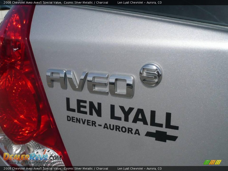 2008 Chevrolet Aveo Aveo5 Special Value Cosmic Silver Metallic / Charcoal Photo #11
