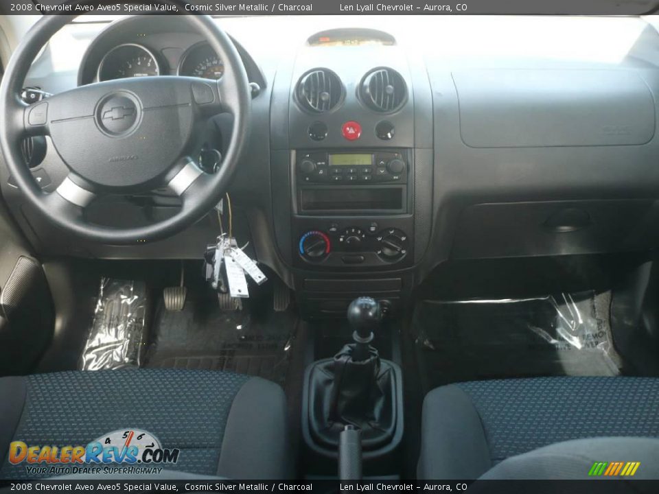 2008 Chevrolet Aveo Aveo5 Special Value Cosmic Silver Metallic / Charcoal Photo #14