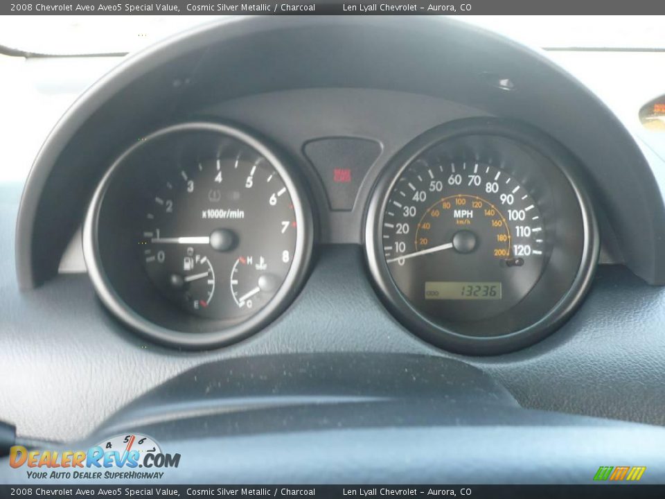 2008 Chevrolet Aveo Aveo5 Special Value Cosmic Silver Metallic / Charcoal Photo #15