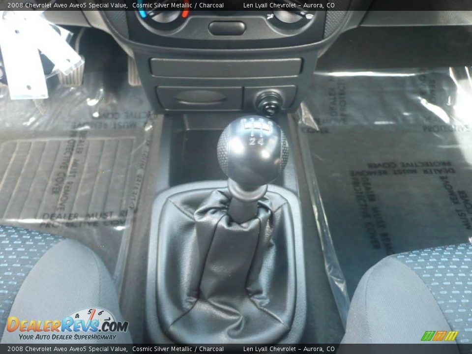 2008 Chevrolet Aveo Aveo5 Special Value Cosmic Silver Metallic / Charcoal Photo #17