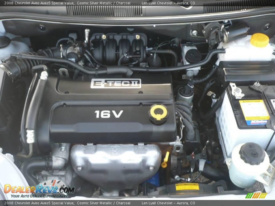 2008 Chevrolet Aveo Aveo5 Special Value Cosmic Silver Metallic / Charcoal Photo #18