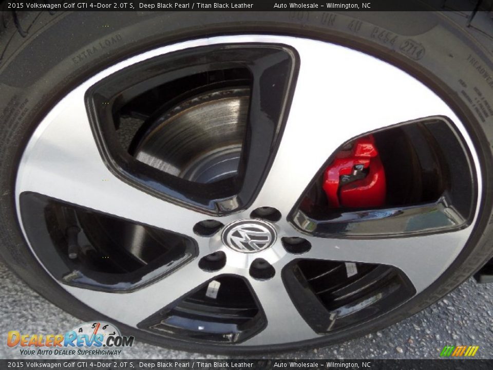 2015 Volkswagen Golf GTI 4-Door 2.0T S Deep Black Pearl / Titan Black Leather Photo #7