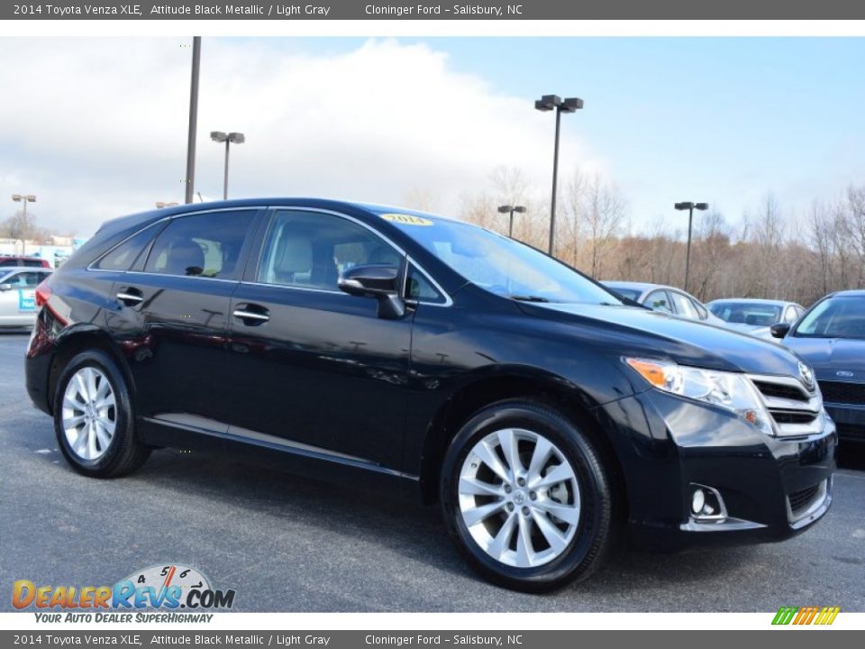 2014 Toyota Venza XLE Attitude Black Metallic / Light Gray Photo #1