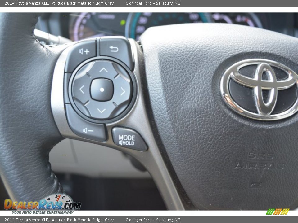 2014 Toyota Venza XLE Attitude Black Metallic / Light Gray Photo #27