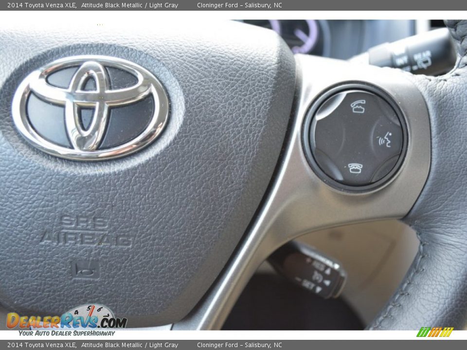 2014 Toyota Venza XLE Attitude Black Metallic / Light Gray Photo #28