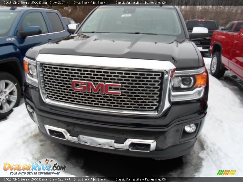 2015 GMC Sierra 1500 Denali Crew Cab 4x4 Onyx Black / Jet Black Photo #2