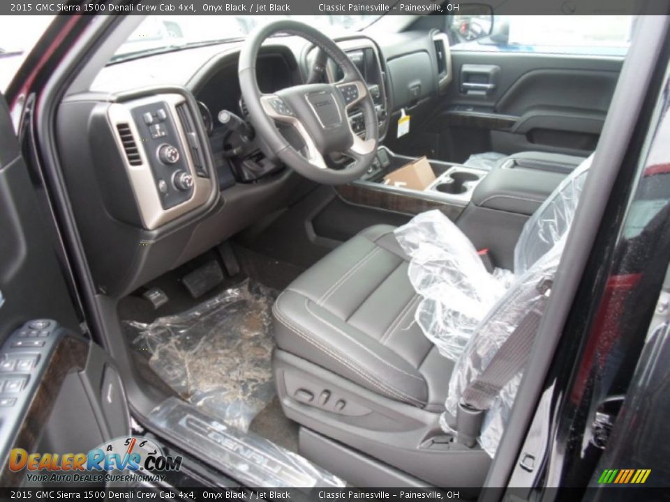 2015 GMC Sierra 1500 Denali Crew Cab 4x4 Onyx Black / Jet Black Photo #4