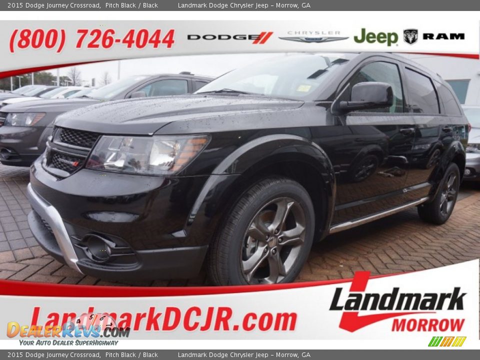 2015 Dodge Journey Crossroad Pitch Black / Black Photo #1