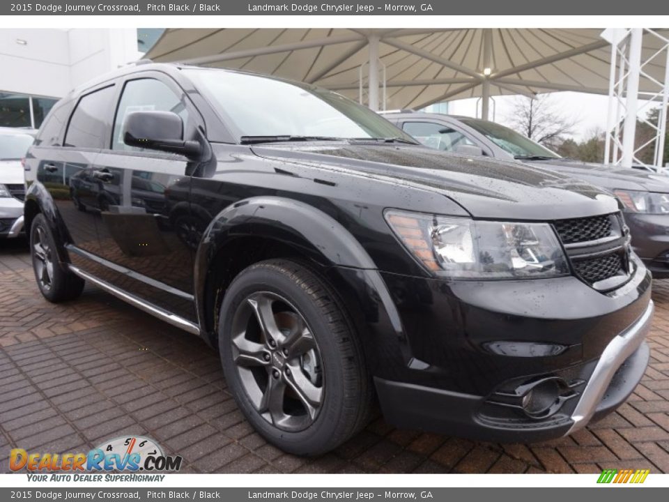 2015 Dodge Journey Crossroad Pitch Black / Black Photo #4