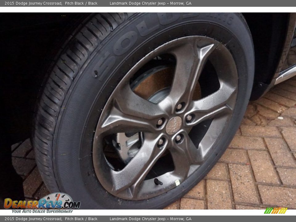 2015 Dodge Journey Crossroad Pitch Black / Black Photo #5