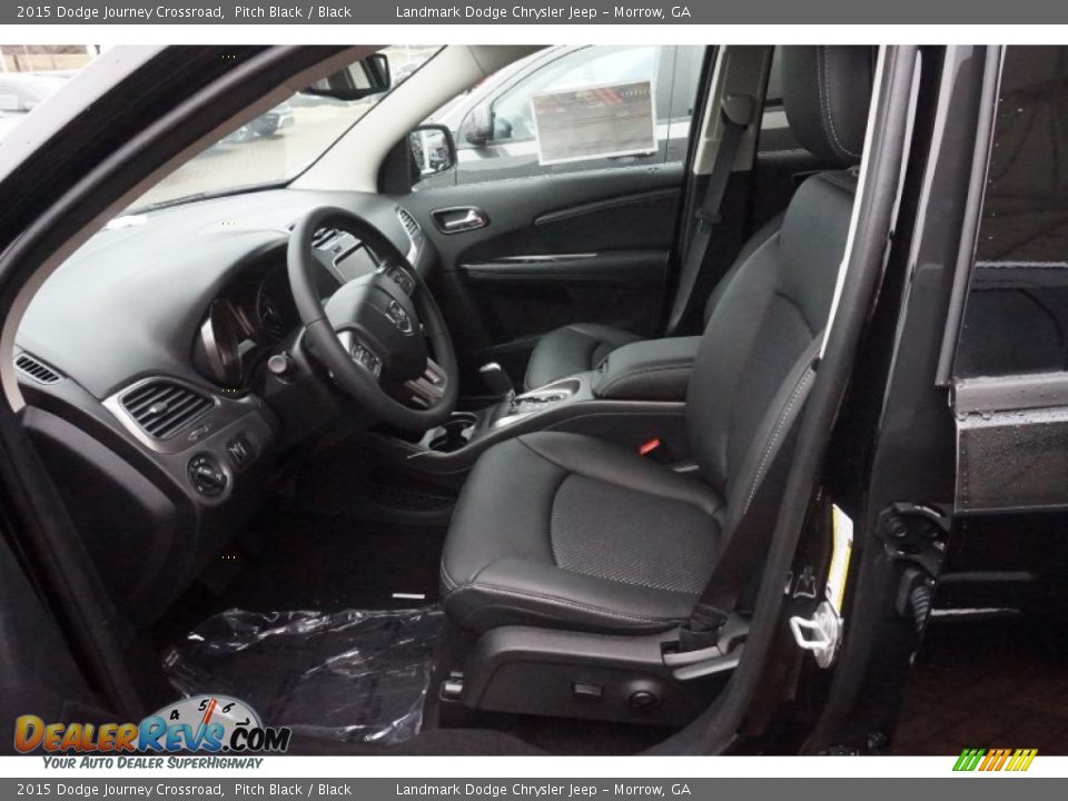 2015 Dodge Journey Crossroad Pitch Black / Black Photo #6