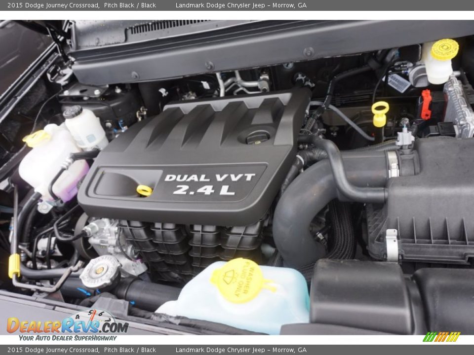 2015 Dodge Journey Crossroad Pitch Black / Black Photo #8