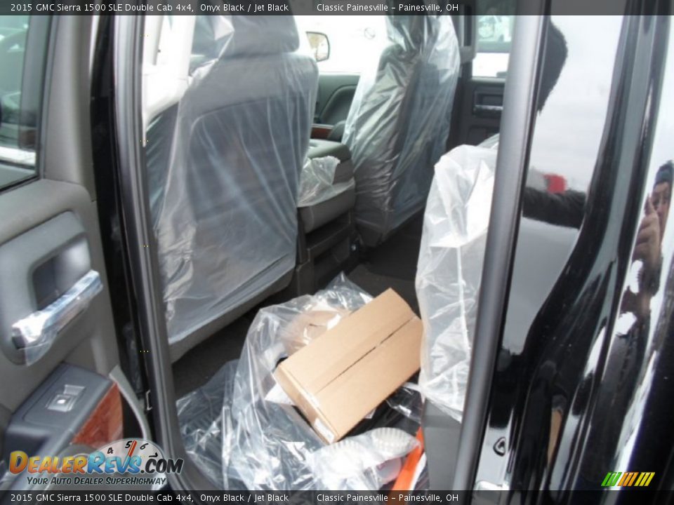 2015 GMC Sierra 1500 SLE Double Cab 4x4 Onyx Black / Jet Black Photo #5