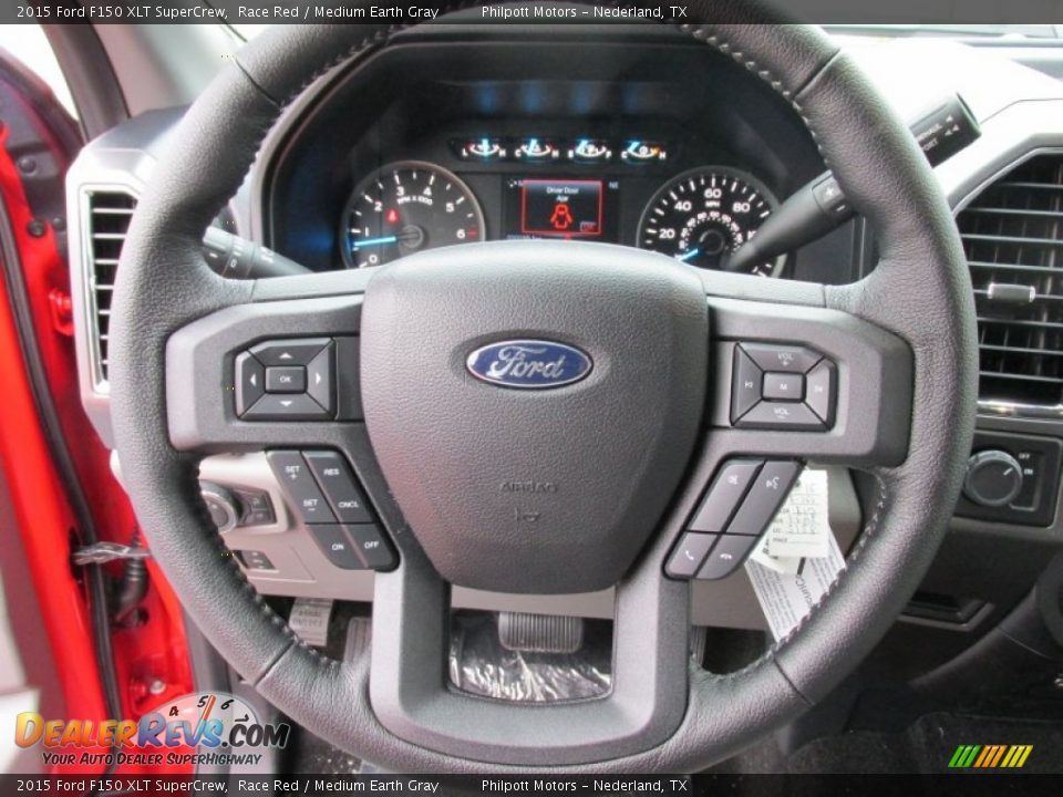 2015 Ford F150 XLT SuperCrew Steering Wheel Photo #32