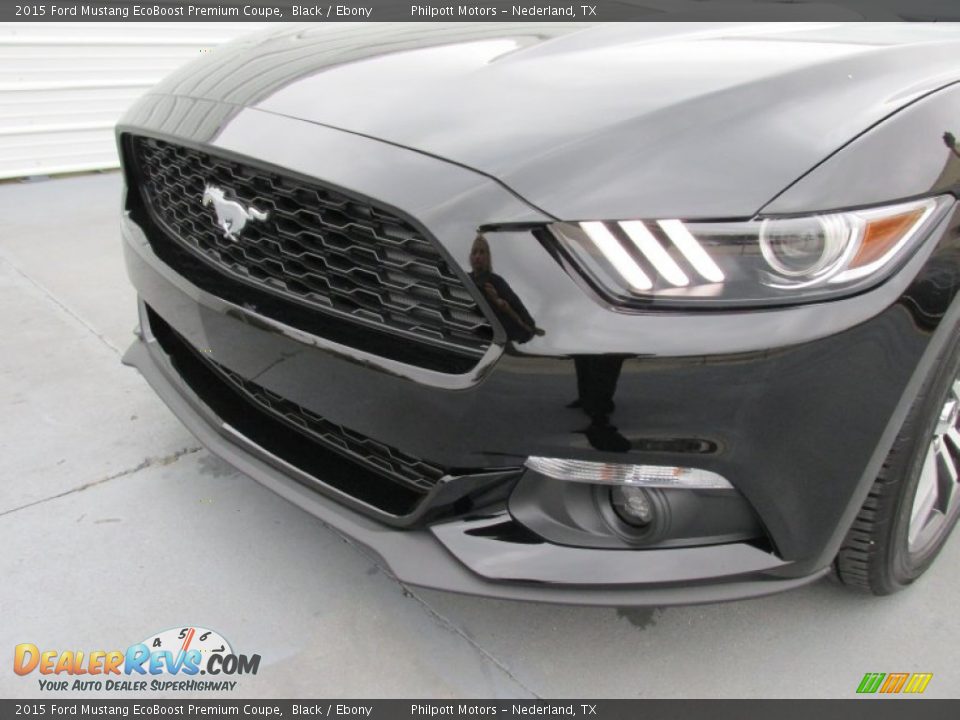 2015 Ford Mustang EcoBoost Premium Coupe Black / Ebony Photo #10