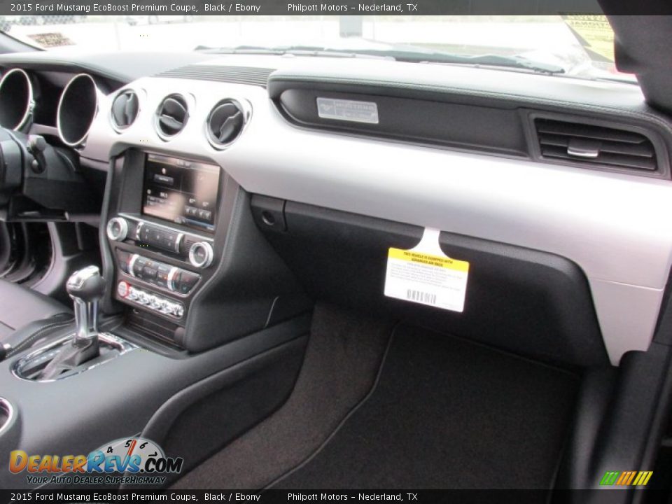 Dashboard of 2015 Ford Mustang EcoBoost Premium Coupe Photo #15