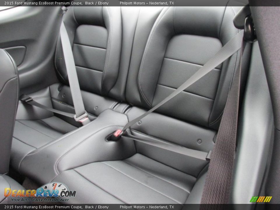 Rear Seat of 2015 Ford Mustang EcoBoost Premium Coupe Photo #20