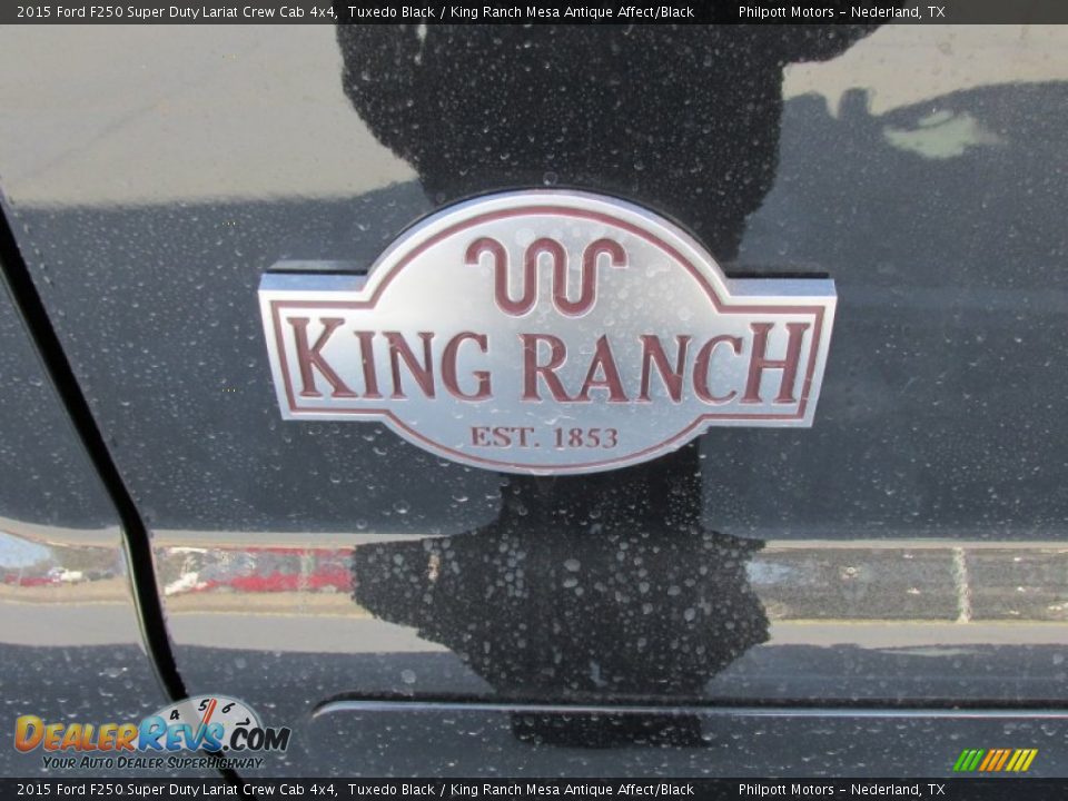 2015 Ford F250 Super Duty Lariat Crew Cab 4x4 Tuxedo Black / King Ranch Mesa Antique Affect/Black Photo #15