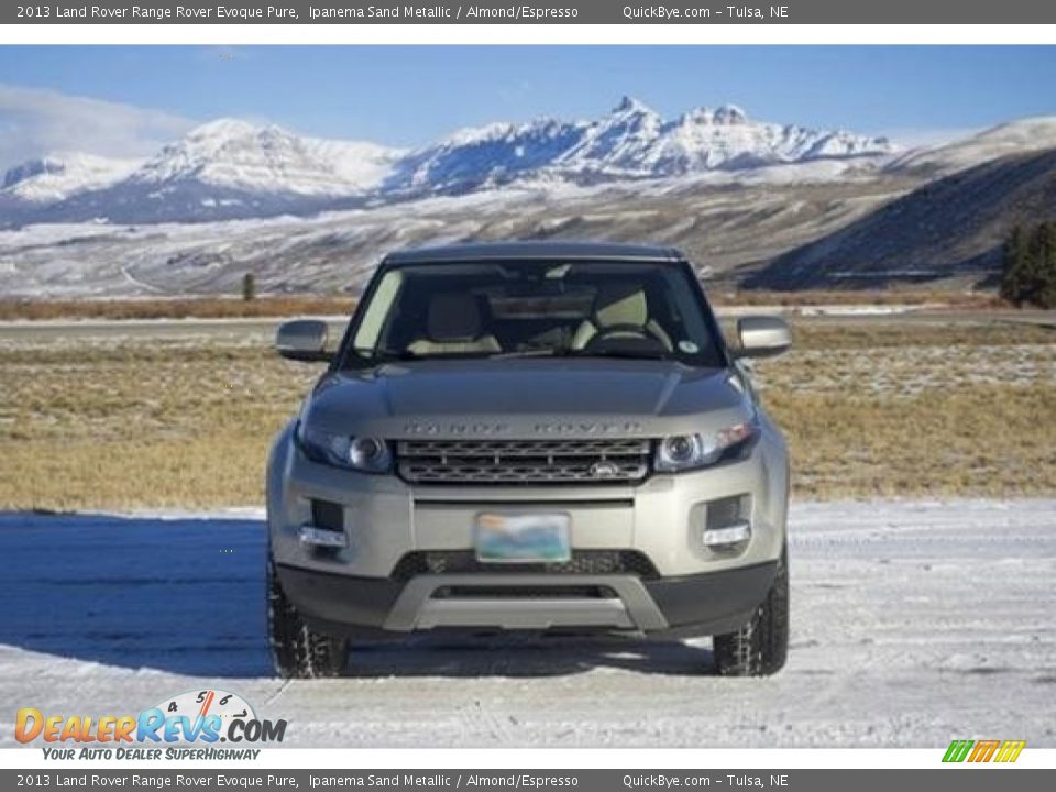 2013 Land Rover Range Rover Evoque Pure Ipanema Sand Metallic / Almond/Espresso Photo #2