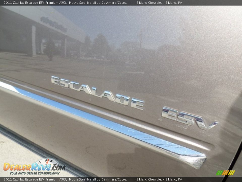 2011 Cadillac Escalade ESV Premium AWD Mocha Steel Metallic / Cashmere/Cocoa Photo #12