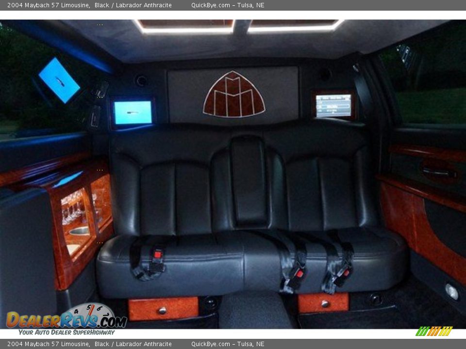 Rear Seat of 2004 Maybach 57 Limousine Photo #6