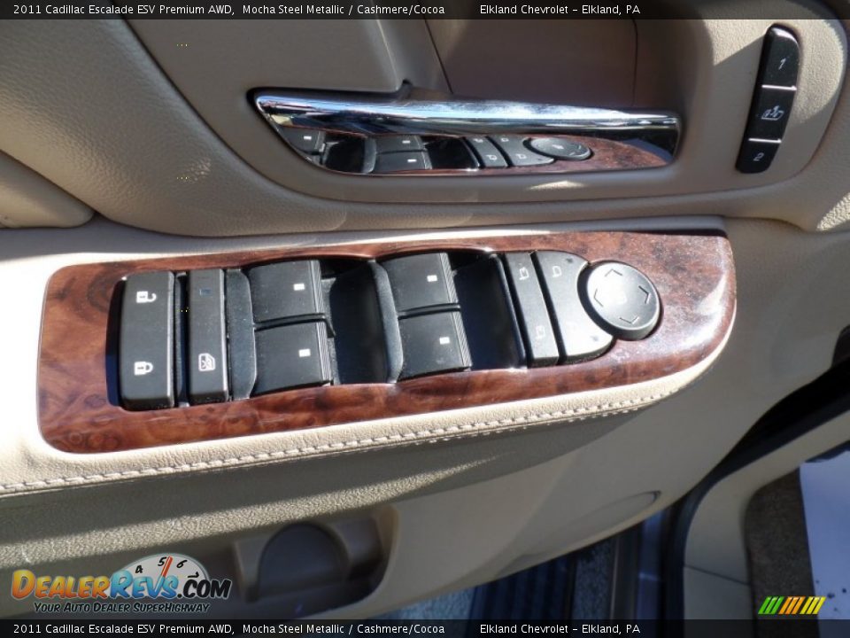 2011 Cadillac Escalade ESV Premium AWD Mocha Steel Metallic / Cashmere/Cocoa Photo #15