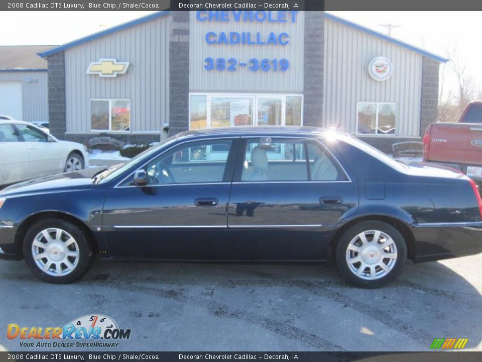 2008 Cadillac DTS Luxury Blue Chip / Shale/Cocoa Photo #1