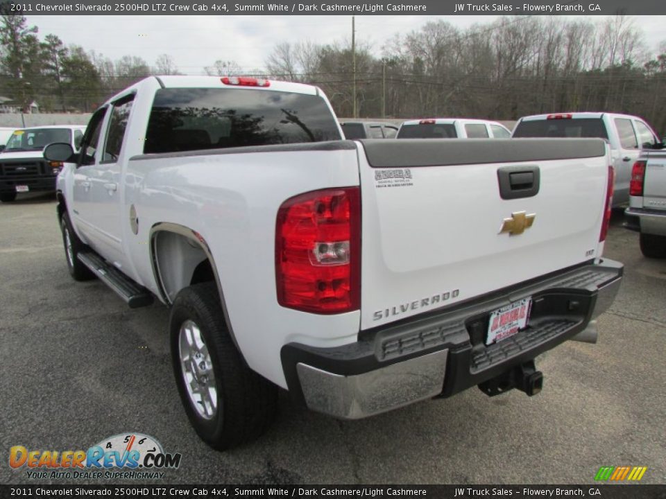 2011 Chevrolet Silverado 2500HD LTZ Crew Cab 4x4 Summit White / Dark Cashmere/Light Cashmere Photo #3