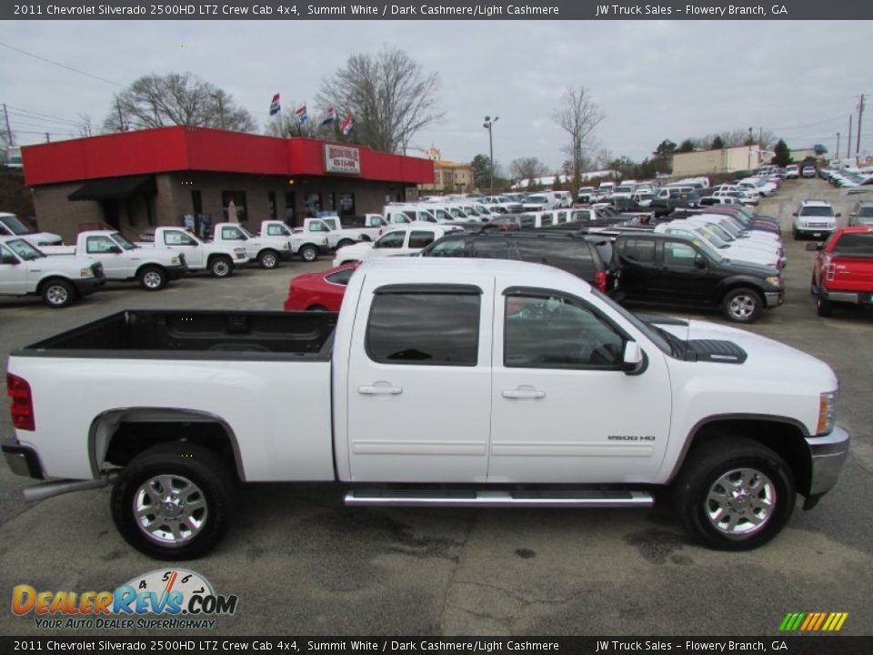 2011 Chevrolet Silverado 2500HD LTZ Crew Cab 4x4 Summit White / Dark Cashmere/Light Cashmere Photo #5