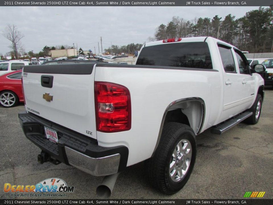 2011 Chevrolet Silverado 2500HD LTZ Crew Cab 4x4 Summit White / Dark Cashmere/Light Cashmere Photo #6