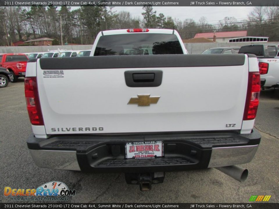 2011 Chevrolet Silverado 2500HD LTZ Crew Cab 4x4 Summit White / Dark Cashmere/Light Cashmere Photo #7