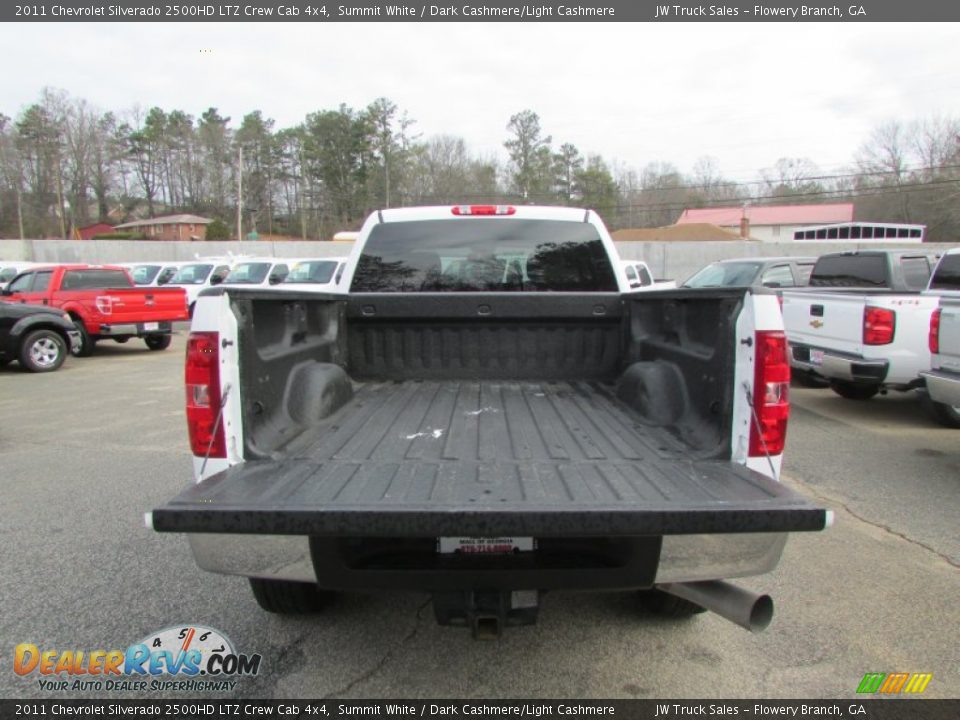 2011 Chevrolet Silverado 2500HD LTZ Crew Cab 4x4 Summit White / Dark Cashmere/Light Cashmere Photo #8