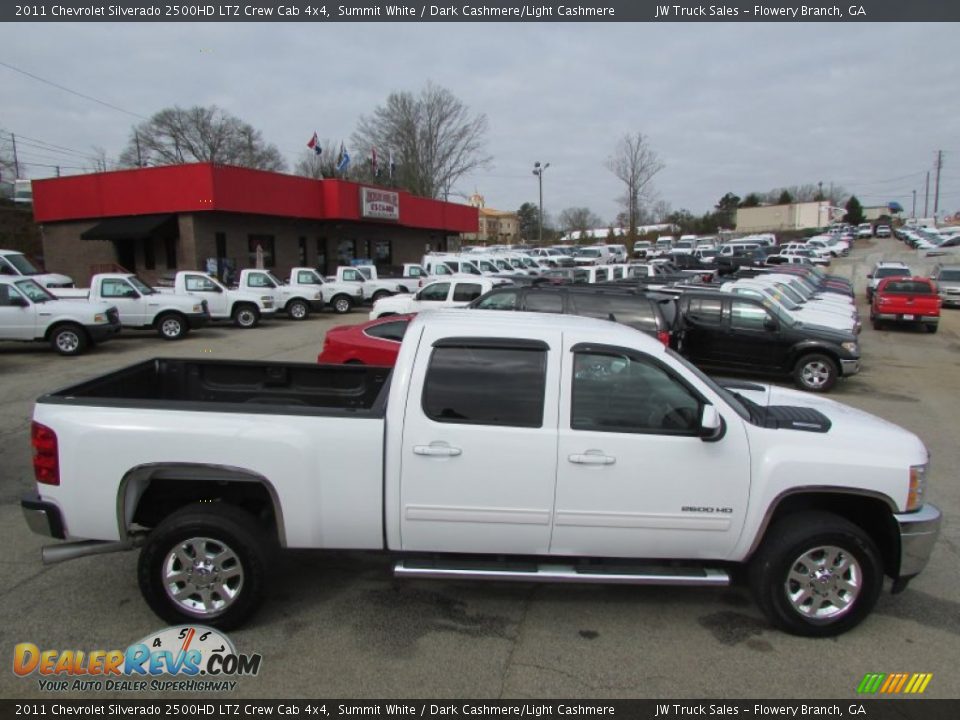 2011 Chevrolet Silverado 2500HD LTZ Crew Cab 4x4 Summit White / Dark Cashmere/Light Cashmere Photo #11