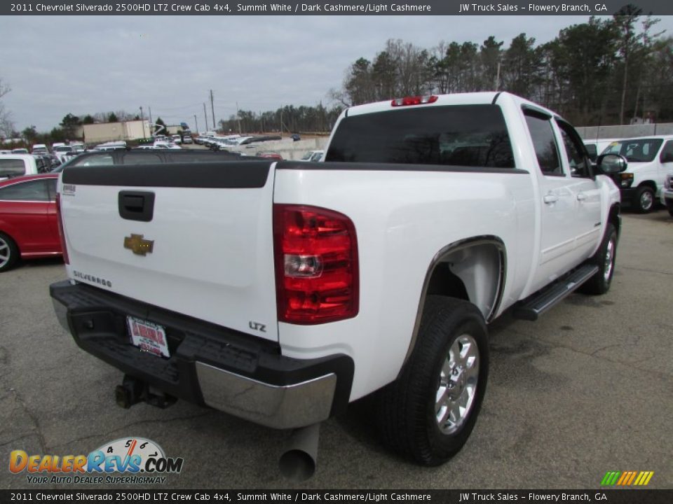 2011 Chevrolet Silverado 2500HD LTZ Crew Cab 4x4 Summit White / Dark Cashmere/Light Cashmere Photo #12