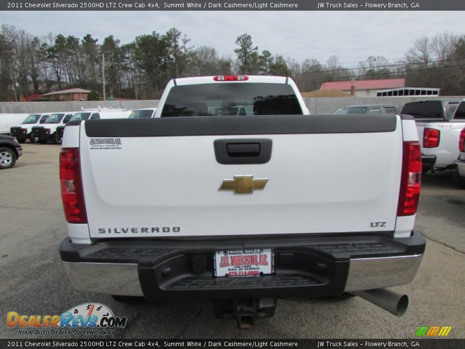 2011 Chevrolet Silverado 2500HD LTZ Crew Cab 4x4 Summit White / Dark Cashmere/Light Cashmere Photo #13