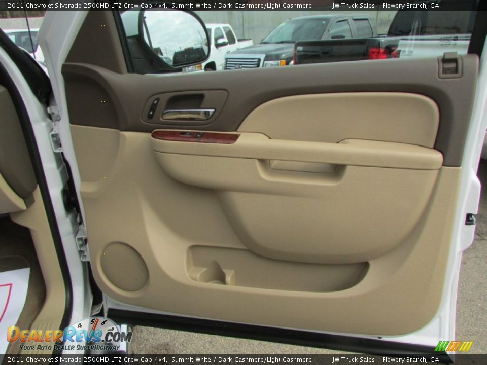 2011 Chevrolet Silverado 2500HD LTZ Crew Cab 4x4 Summit White / Dark Cashmere/Light Cashmere Photo #19