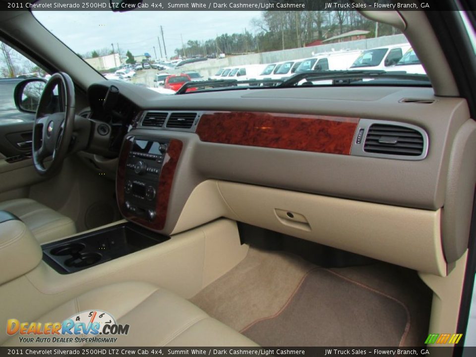 2011 Chevrolet Silverado 2500HD LTZ Crew Cab 4x4 Summit White / Dark Cashmere/Light Cashmere Photo #23
