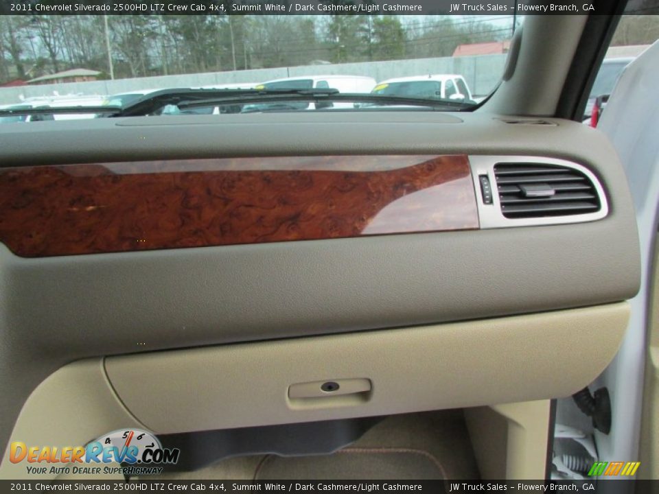 2011 Chevrolet Silverado 2500HD LTZ Crew Cab 4x4 Summit White / Dark Cashmere/Light Cashmere Photo #24