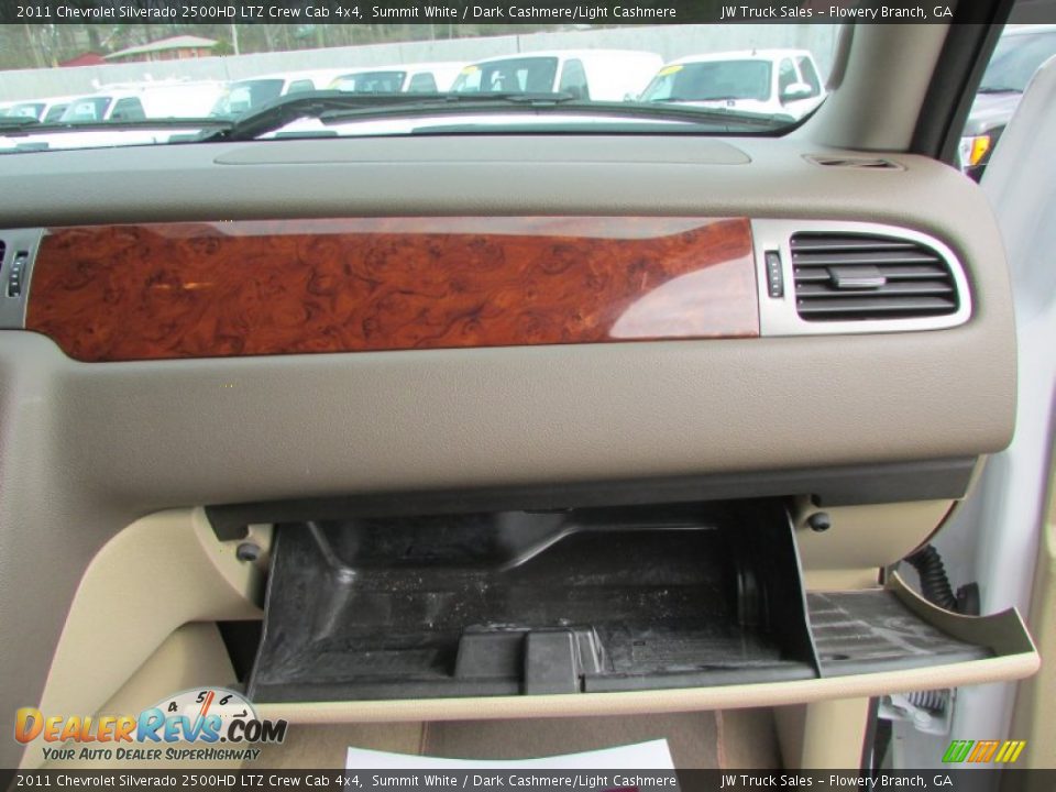 2011 Chevrolet Silverado 2500HD LTZ Crew Cab 4x4 Summit White / Dark Cashmere/Light Cashmere Photo #25