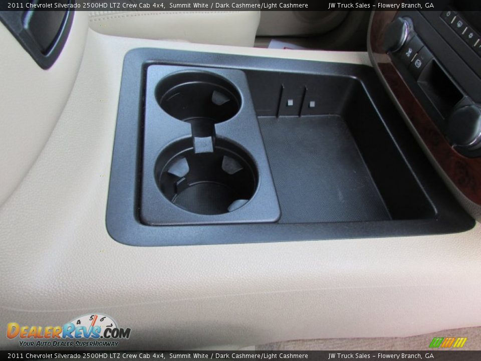 2011 Chevrolet Silverado 2500HD LTZ Crew Cab 4x4 Summit White / Dark Cashmere/Light Cashmere Photo #29