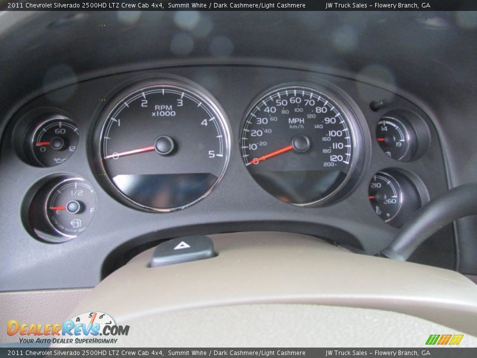 2011 Chevrolet Silverado 2500HD LTZ Crew Cab 4x4 Summit White / Dark Cashmere/Light Cashmere Photo #33