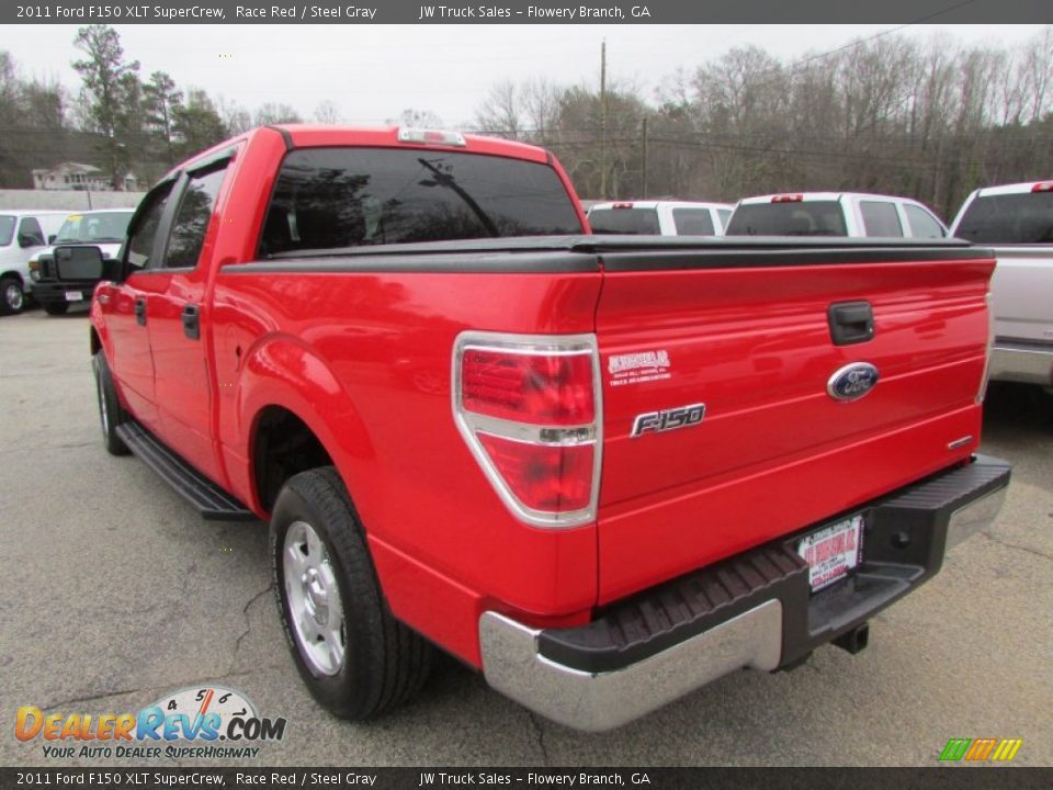 2011 Ford F150 XLT SuperCrew Race Red / Steel Gray Photo #4