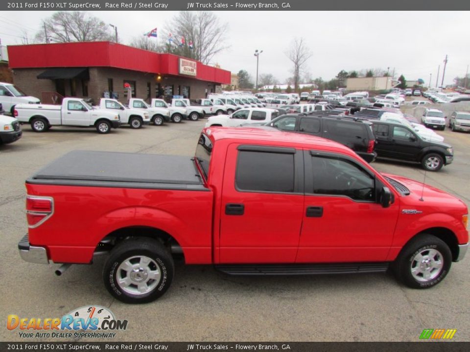 2011 Ford F150 XLT SuperCrew Race Red / Steel Gray Photo #6