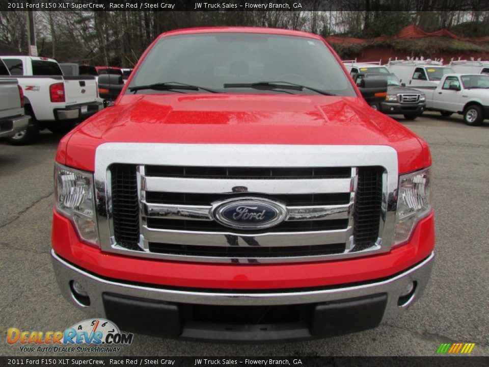 2011 Ford F150 XLT SuperCrew Race Red / Steel Gray Photo #12