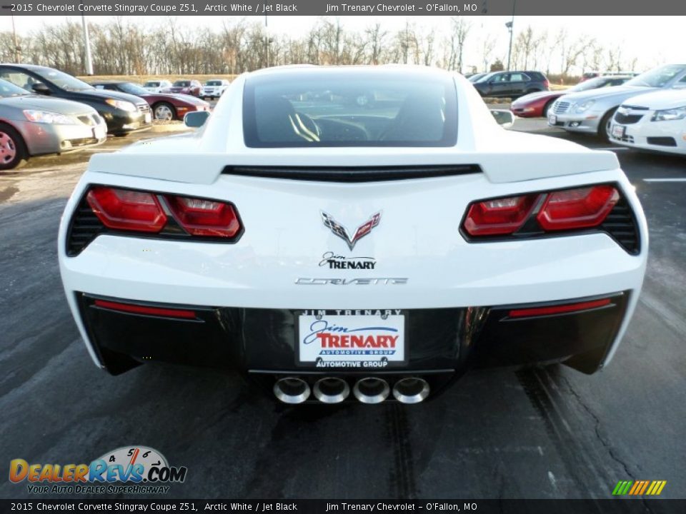 2015 Chevrolet Corvette Stingray Coupe Z51 Arctic White / Jet Black Photo #3