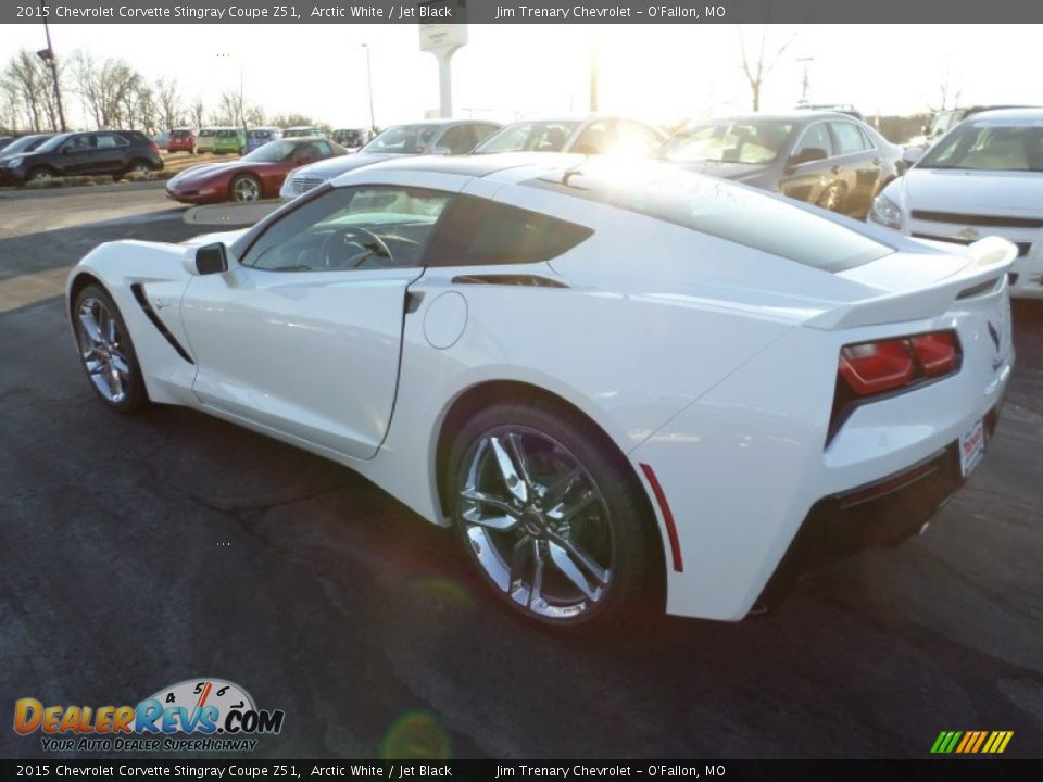 2015 Chevrolet Corvette Stingray Coupe Z51 Arctic White / Jet Black Photo #7